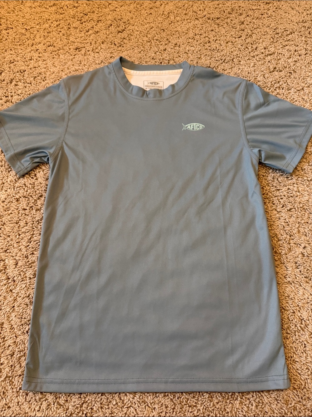 AFTCO Kids Short Sleeve Performance Tee - Slate